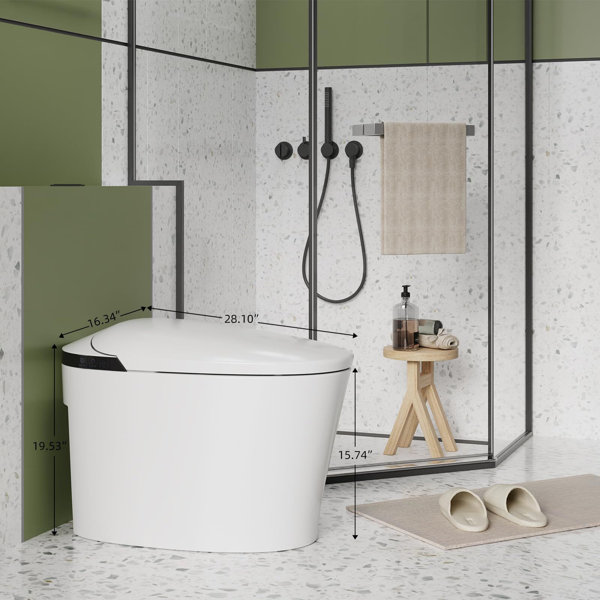 babevy Smart Toilet, Auto Flush Smart Toilet, Modern Toilet For